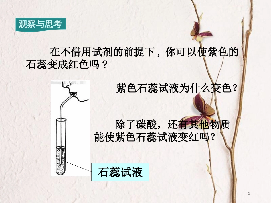 九年级化学下册 第10单元 酸和碱 课题1 常见的酸和碱 第2课时 酸的化学性质教学课件 （新版）新人教版[共14页]_第2页