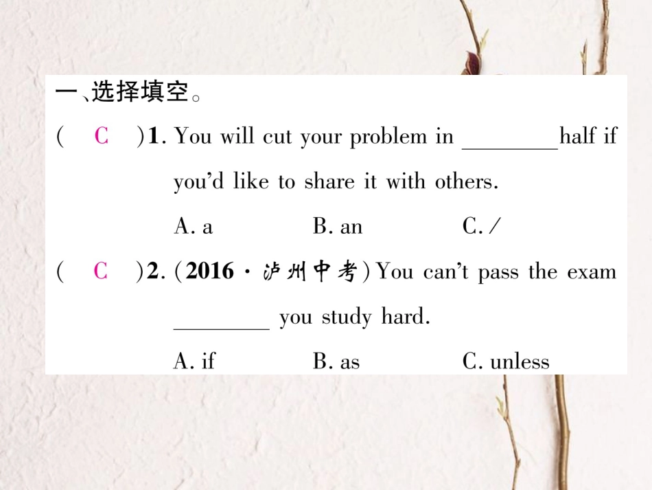 （成都专）八年级英语上册 Unit 10 If you go to the party  you’ll have a great time Section B（2a-2e）作业课件 （新）人教新目标版_第2页