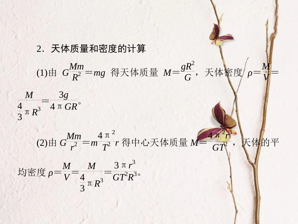 （新课标）高考物理一轮复习 专题三 万有引力定律课件_第2页