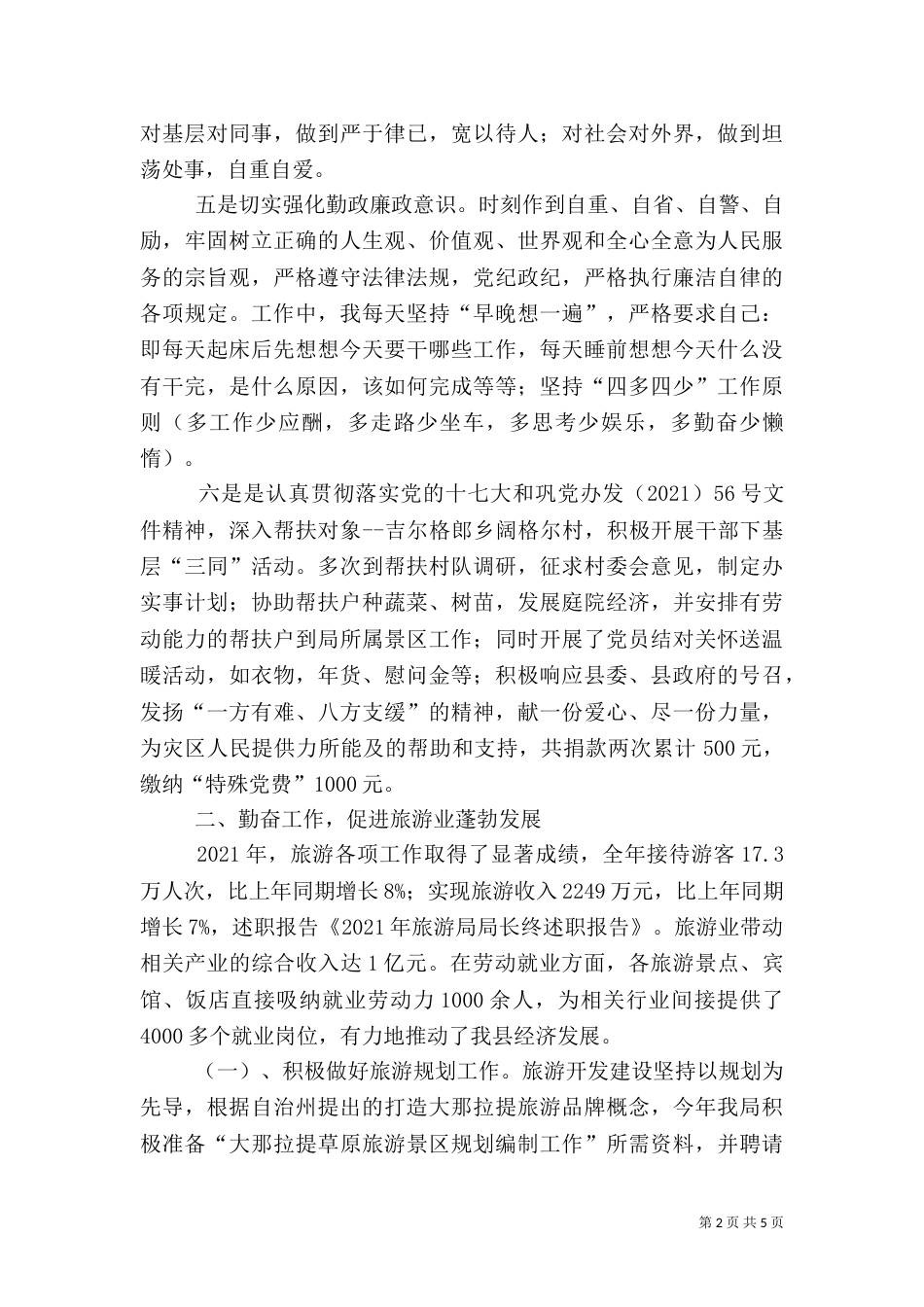 旅游局年终工作总结_第2页