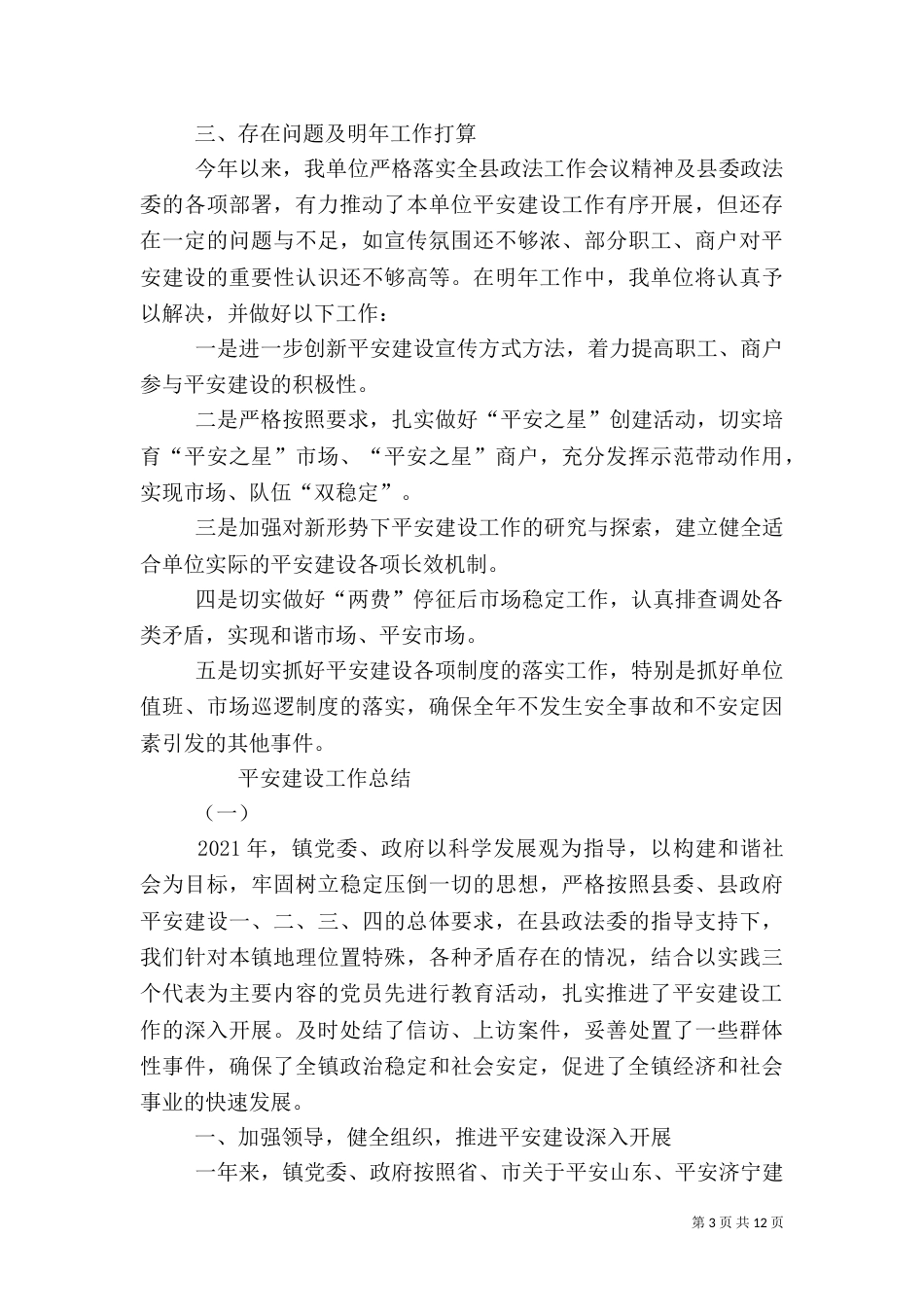 平安建设工作总结（二）5_第3页