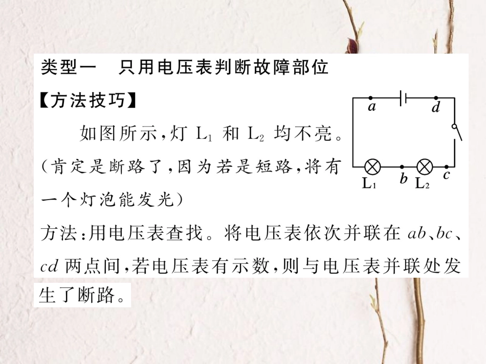 （黔西南地区）九年级物理全册 小专题5 电路故障分析课件 （新）新人教_第2页