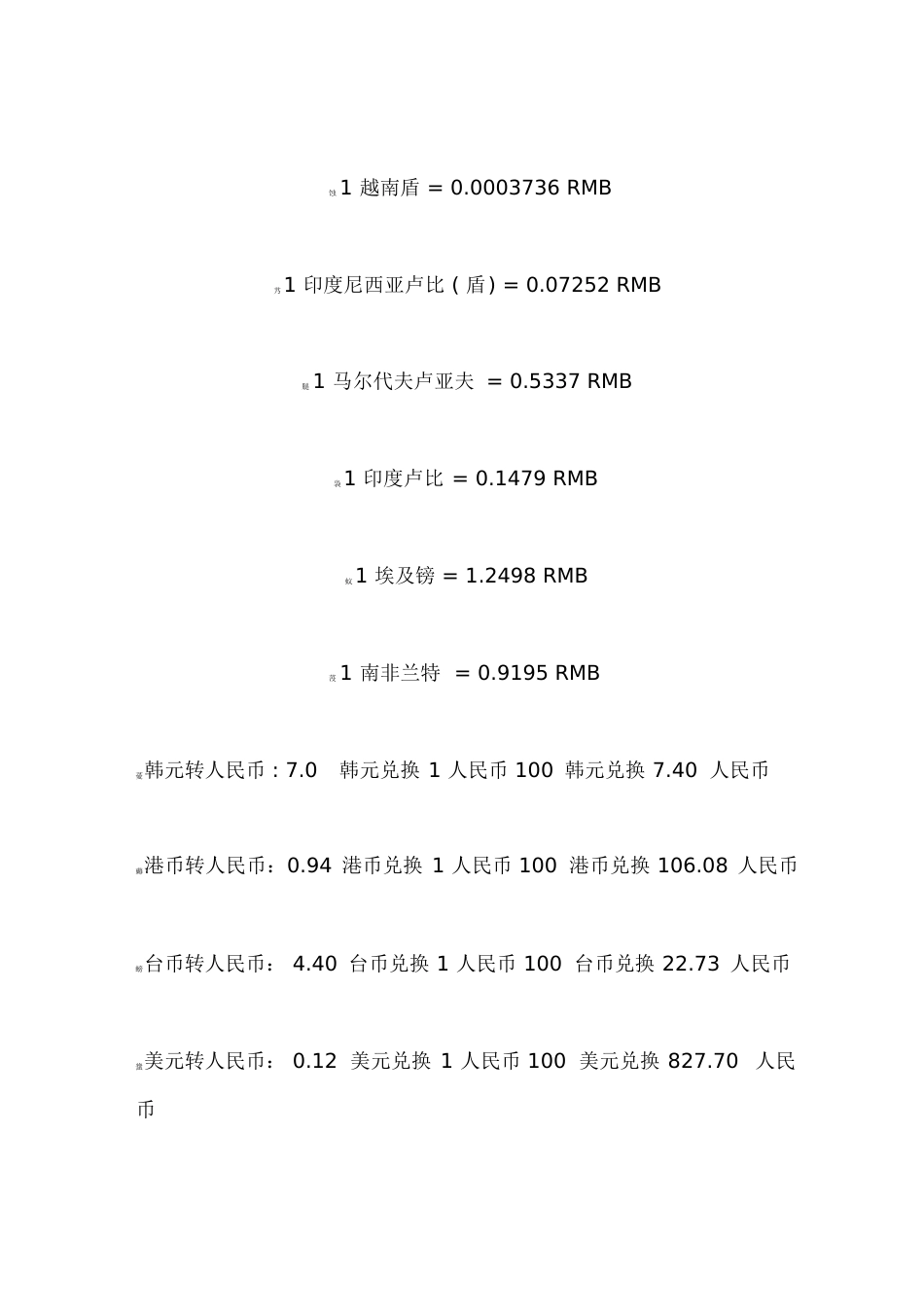 各国货币兑人民币汇率表[共27页]_第3页