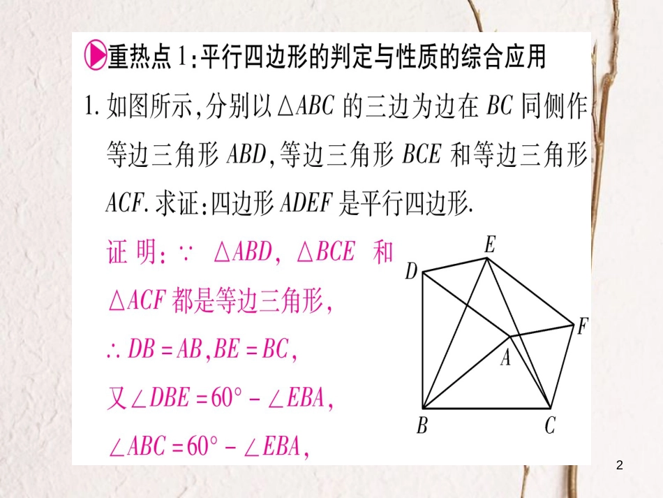 八年级数学下册 第6章 中考重热点突破课件 （新版）北师大版_第2页