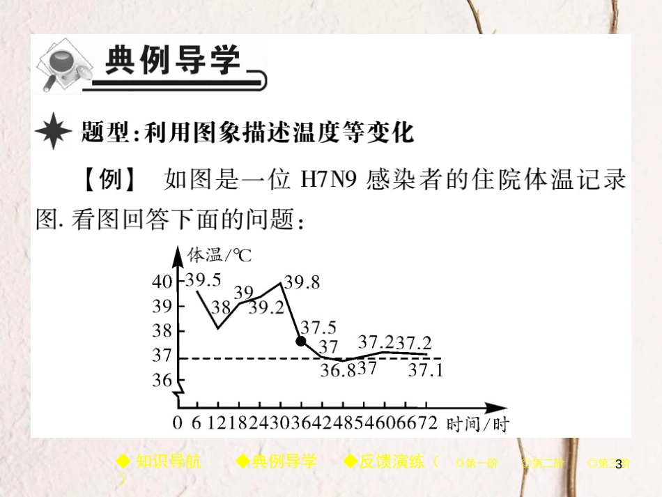 七年级数学下册 第三章 变量之间的关系 3 用图象表示的变量间关系 第1课时 以温度变化为主的表示课件 （新版）北师大版_第3页