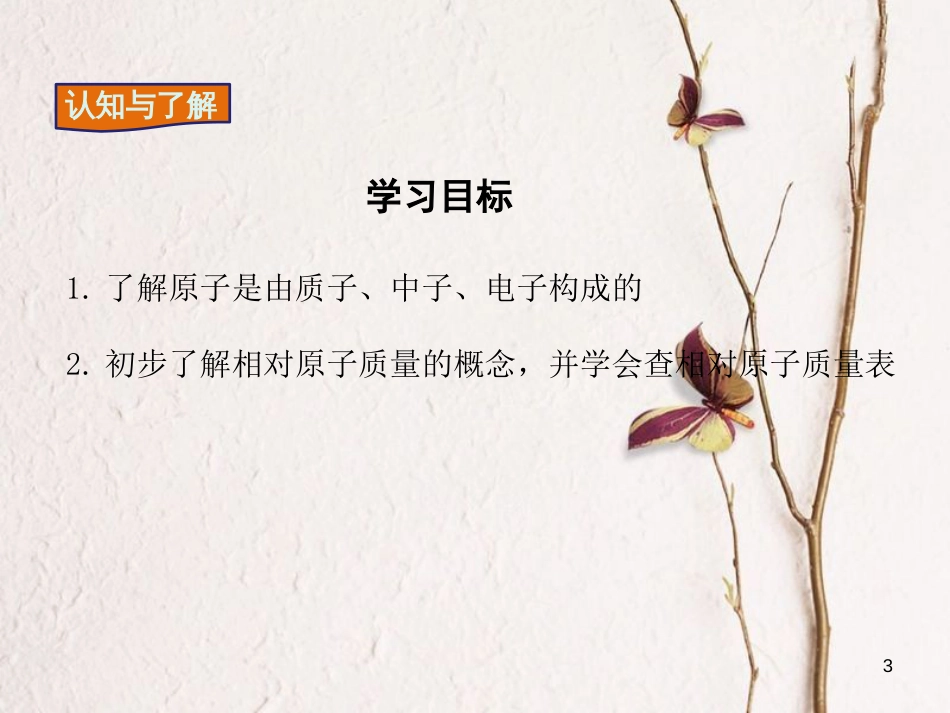 九年级化学上册 第3单元 物质构成的奥秘 课题2 原子的结构 第1课时 原子的构成 相对原子质量教学课件 （新版）新人教版[共18页]_第3页