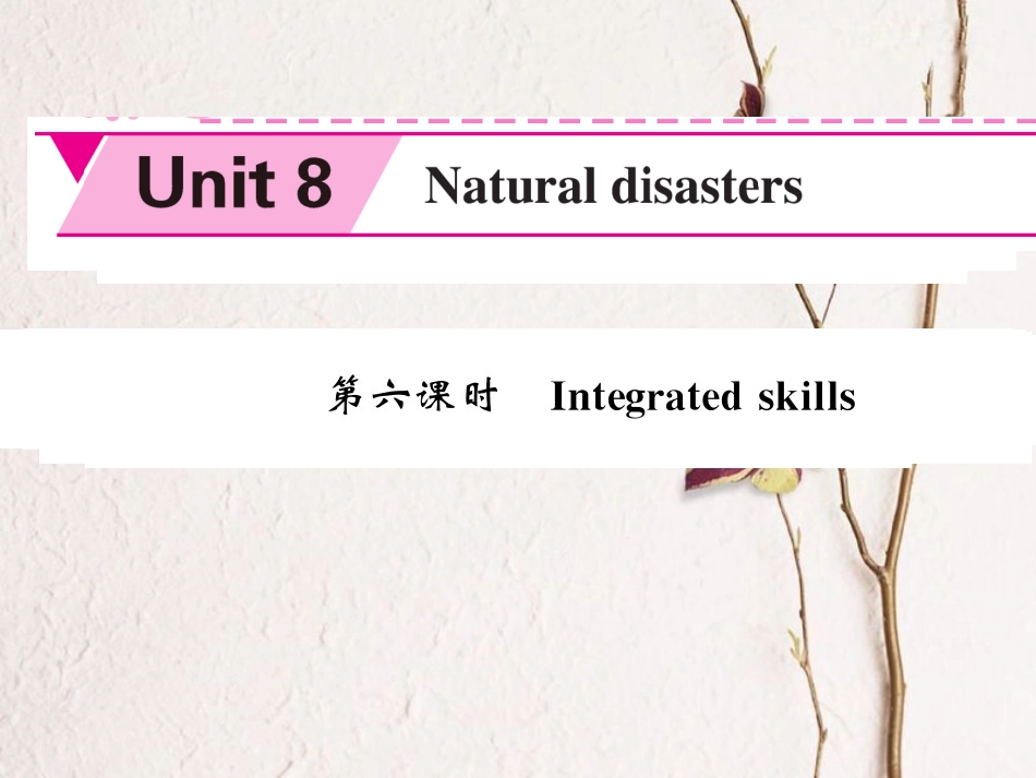 八年级英语上册 Unit 8 Natural disasters（第6课时）课件 （新版）牛津版[共4页]_第1页