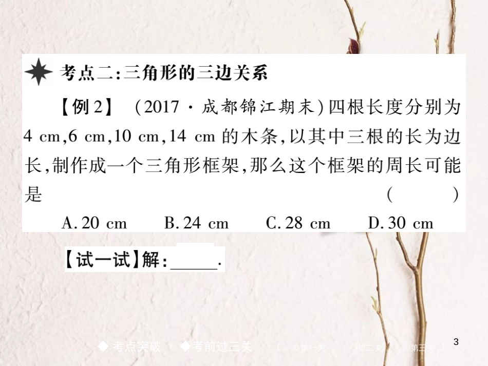 七年级数学下册 第四章 三角形章末考点复习与小结课件 （新版）北师大版_第3页