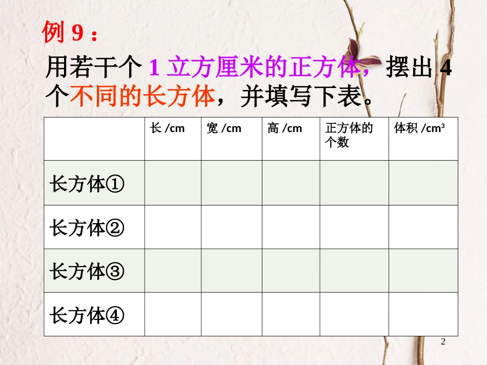 六年级数学上册 1.4 长方体和正方体的体积课件2 苏教版[共14页]_第2页