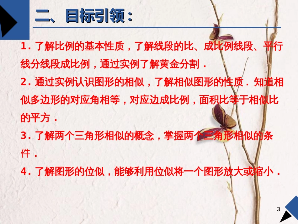 中考数学 第24讲 图形的相似复习课件1 （新版）北师大版[共16页]_第3页