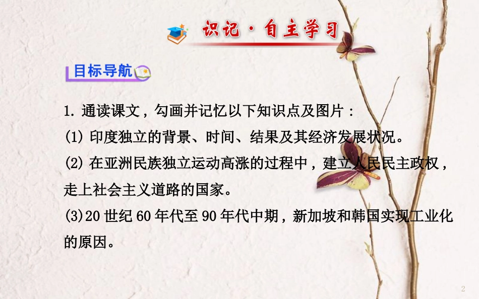 九年级历史下册 第六单元 第14课 亚洲国家的独立和振兴课件3 岳麓版[共19页]_第2页