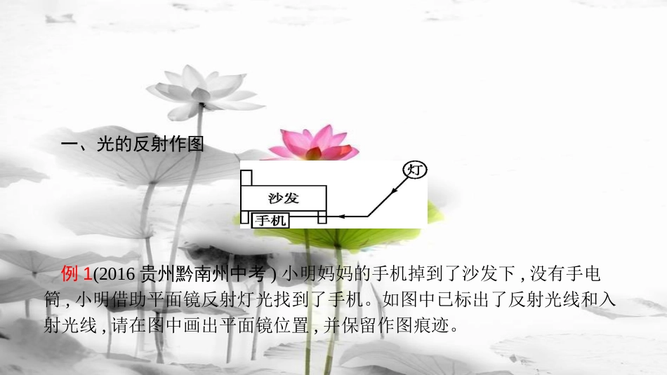 安徽省中考物理 考前题型过关 专题二 题型二 光学作图课件[共23页]_第3页