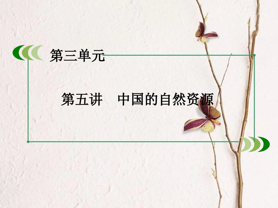 （新课标）高中地理 区域地理 第3单元 中国地理 第5讲 中国的自然资源课件_第3页