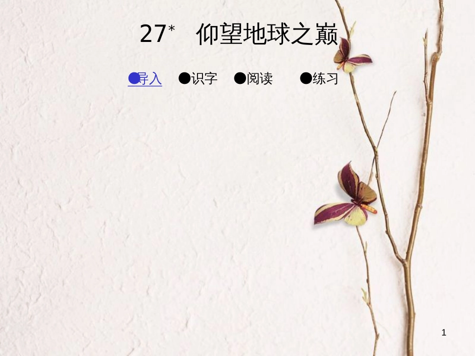 六年级语文上册 仰望地球之巅课件2 湘教版[共31页]_第1页