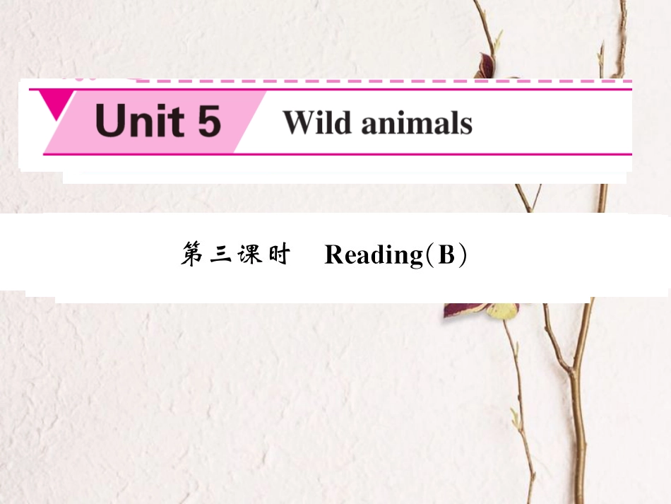 八年级英语上册 Unit 5 Wild animals（第3课时）课件 （新版）牛津版[共4页]_第1页