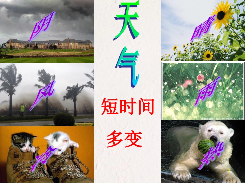 七年级地理上册 4.1《天气与气候》课件 （新版）湘教版[共22页]_第3页