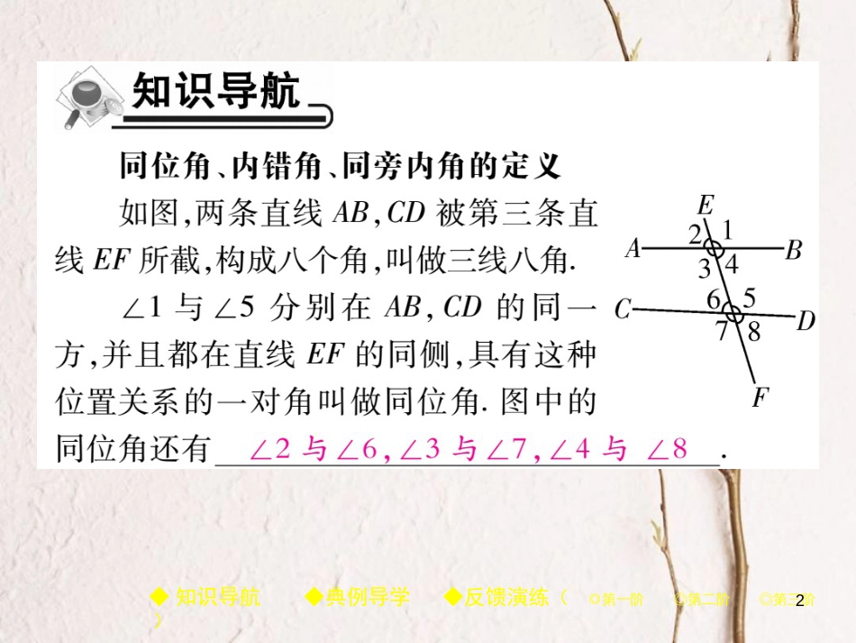 七年级数学下册 5.1 相交线 5.1.3 同位角、内错角、同旁内角课件 （新版）新人教版_第2页