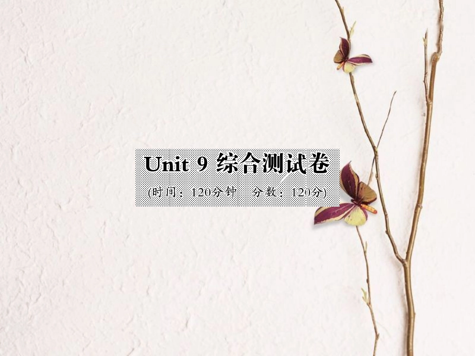 八年级英语上册 Unit 9 Can you come to my party综合测试卷课件 （新版）人教新目标版[共22页]_第1页