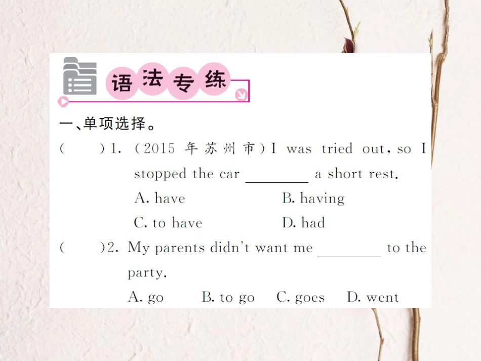 八年级英语上册 Unit 5 Do you want to watch a game show语法精讲专练课件 （新版）人教新目标版[共7页]_第2页