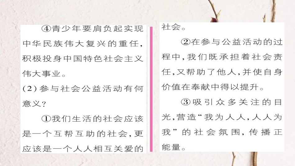 九年级政治全册 第一单元 承担责任 服务社会 第二课 在承担责任中成长 第2框 承担对社会的责任同步作业课件 新人教版[共24页]_第3页