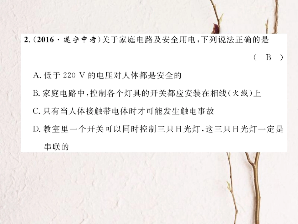 （黔西南地区）九年级物理全册 第19章 电功率达标测试卷课件 （新）新人教_第3页