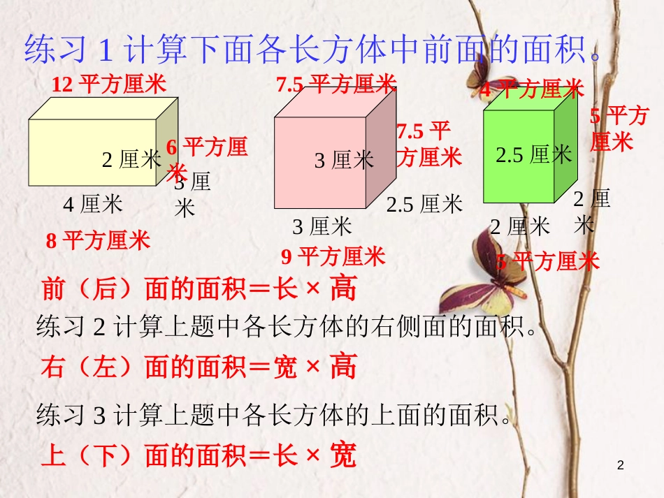 六年级数学上册 1.2 长方体和正方体的表面积课件1 苏教版[共22页]_第2页