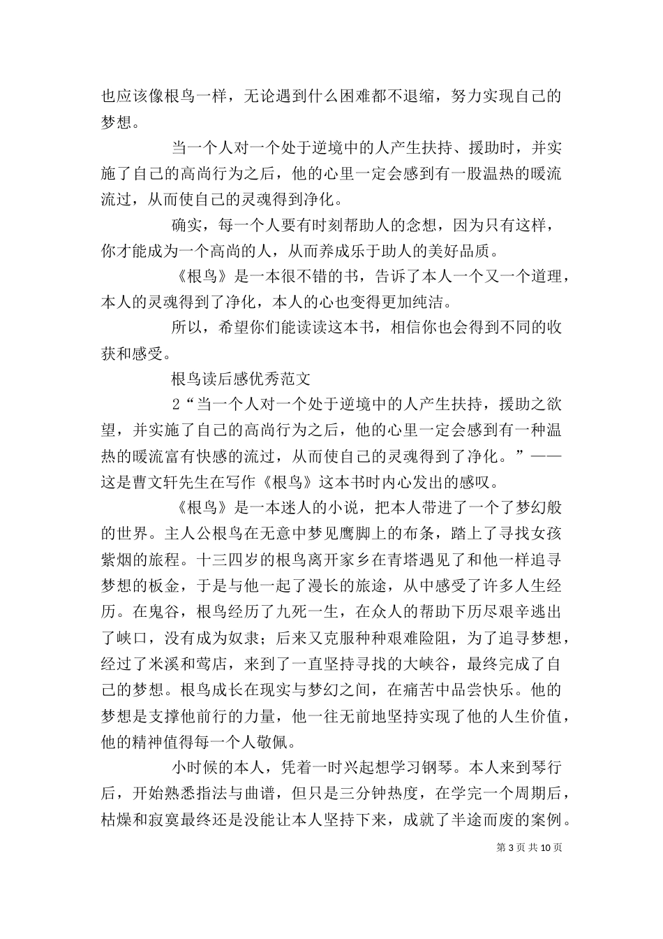 《鸟船》优秀读后感_第3页