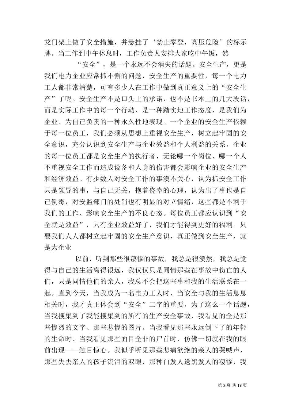 电力安全生产演讲_第3页