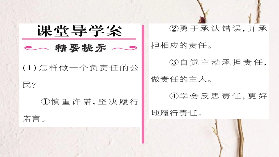 九年级政治全册 第一单元 承担责任 服务社会 第二课 在承担责任中成长 第3框 做一个负责任的公民同步作业课件 新人教版[共24页]_第2页