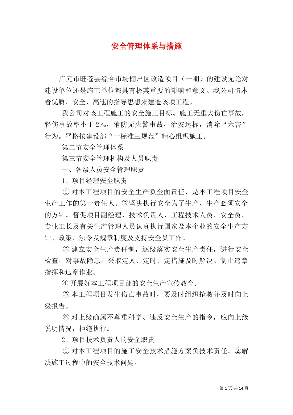 安全管理体系与措施（六）_第1页