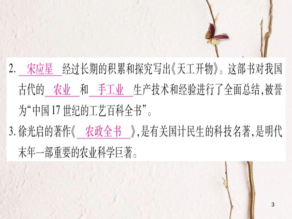 七年级历史下册 第三单元 明清时期 统一多民族国家的巩固与发展 第16课 明朝的科技、建筑与文学课件 新人教版_第3页