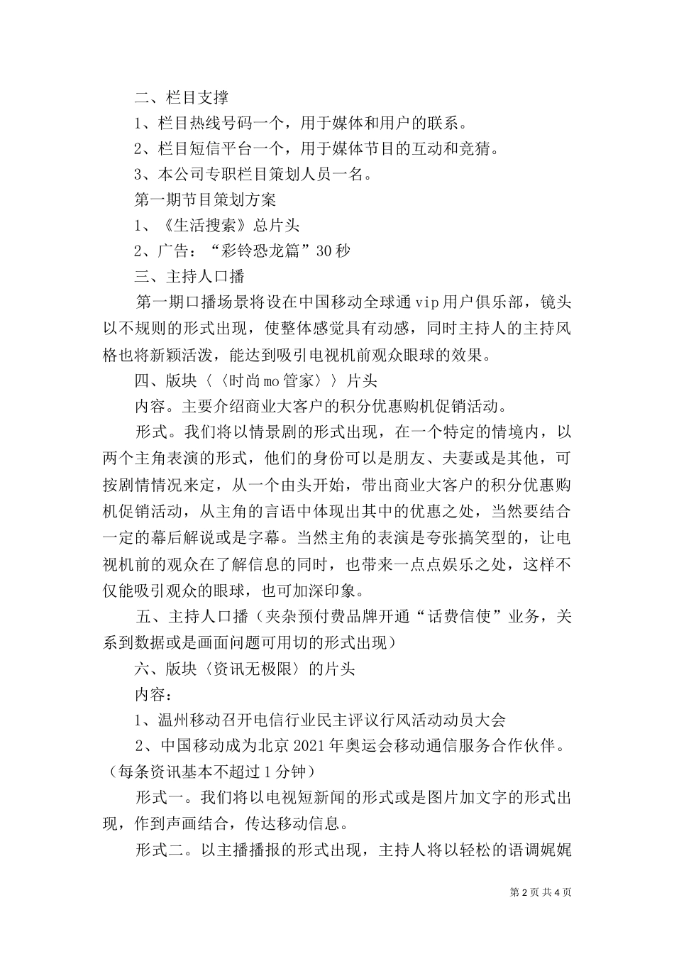 电视栏目规划方案_第2页