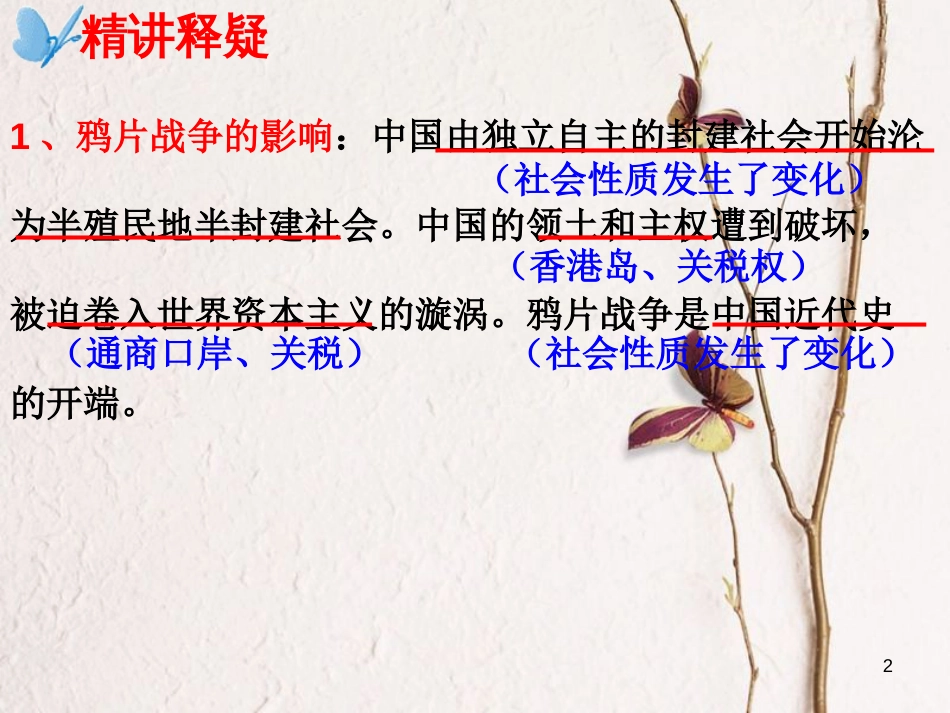 广东省佛山市中考历史 鸦片和洋务复习课件_第2页