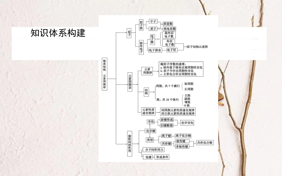 高中化学 第一章 物质结构元素周期律复习课课件 新人教版必修2_第2页