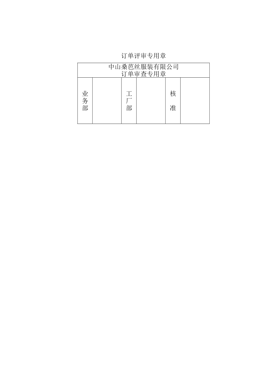 中山服装公管理制度 订单审查程序_第3页