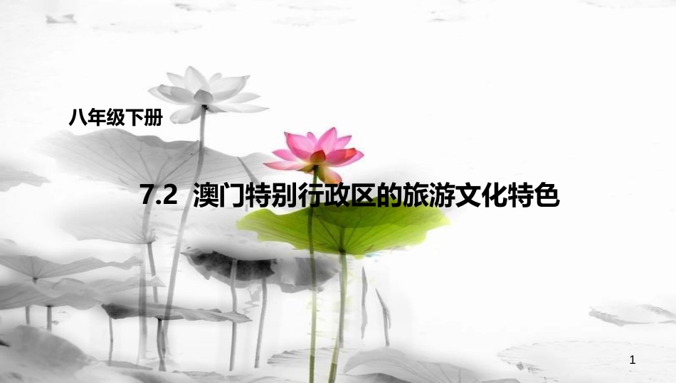 八年级地理下册 7.2 澳门特别行政区的旅游文化课件2 （新版）湘教版[共20页][共20页]_第1页