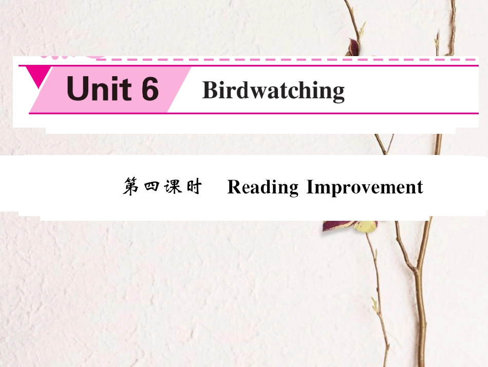八年级英语上册 Unit 6 Bird watching（第4课时）课件 （新版）牛津版[共8页]_第1页
