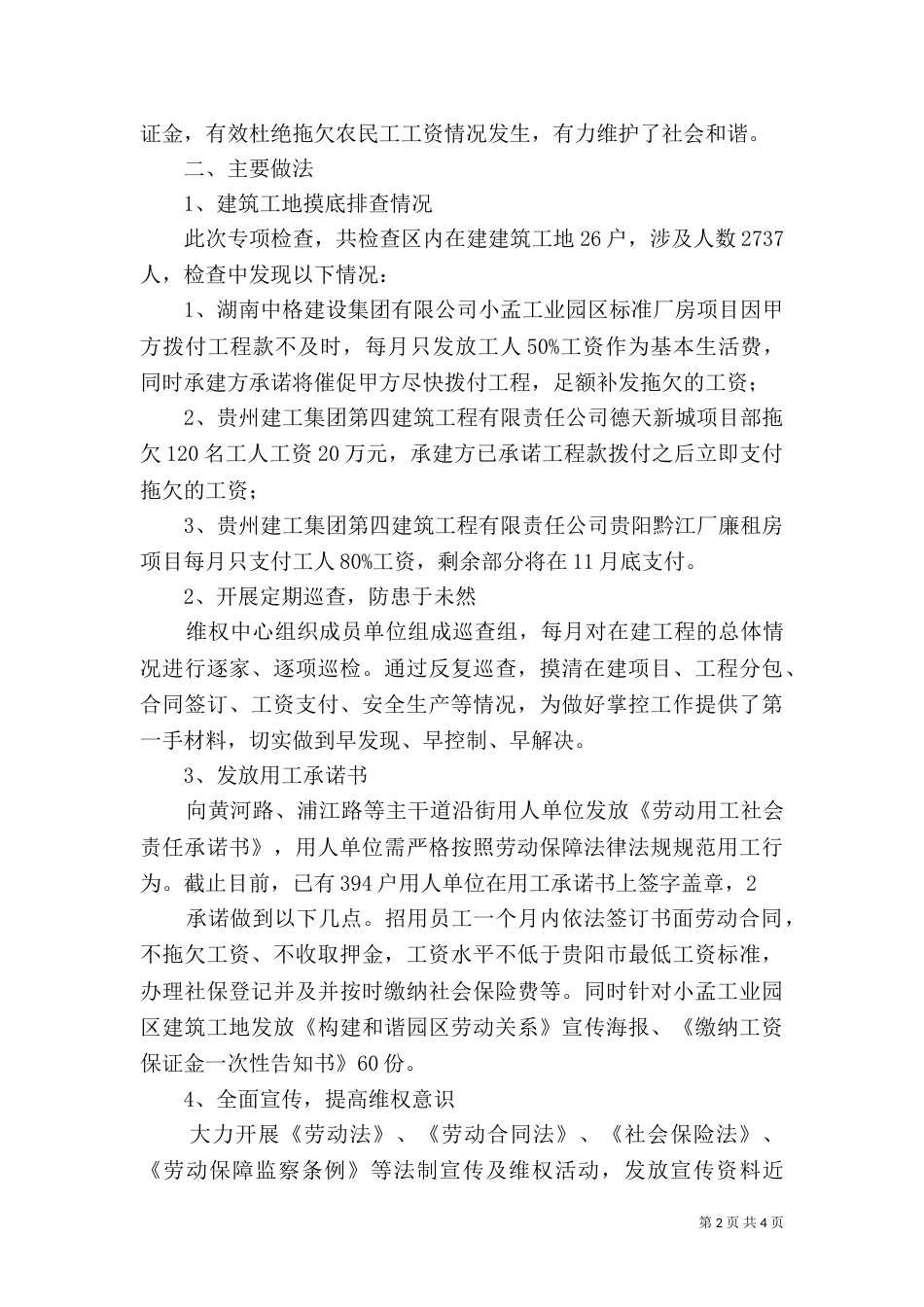农民工工作总结（四）_第2页