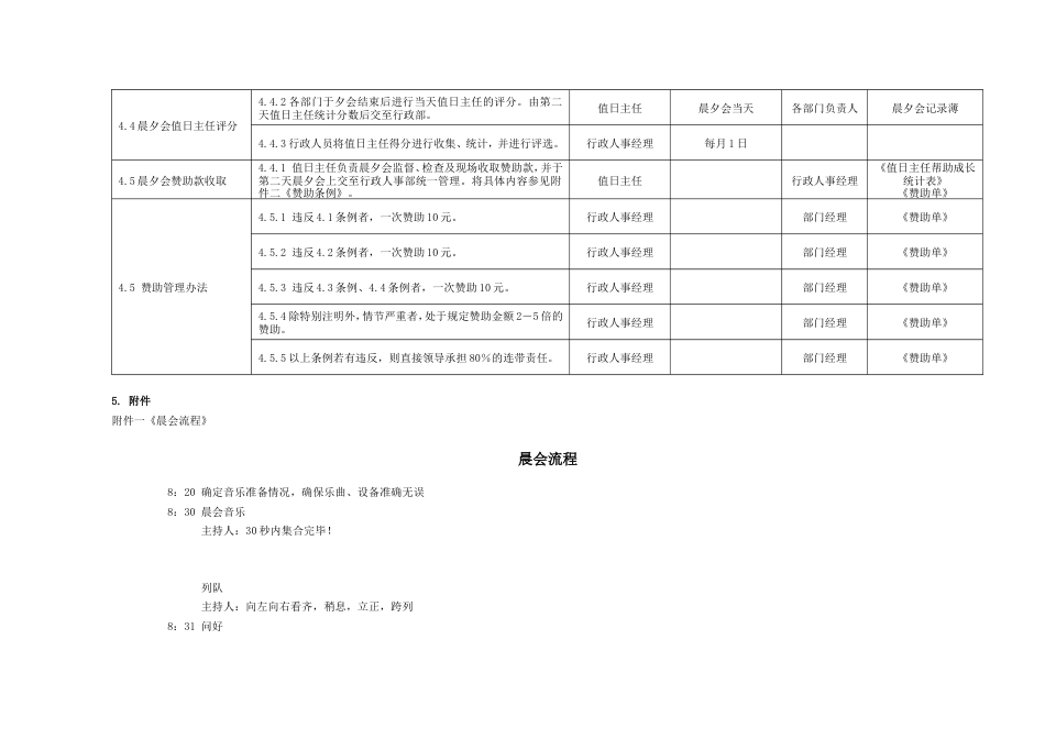 国际教育集团行政人力资源制度 行政制度晨夕会管理制度02_第2页