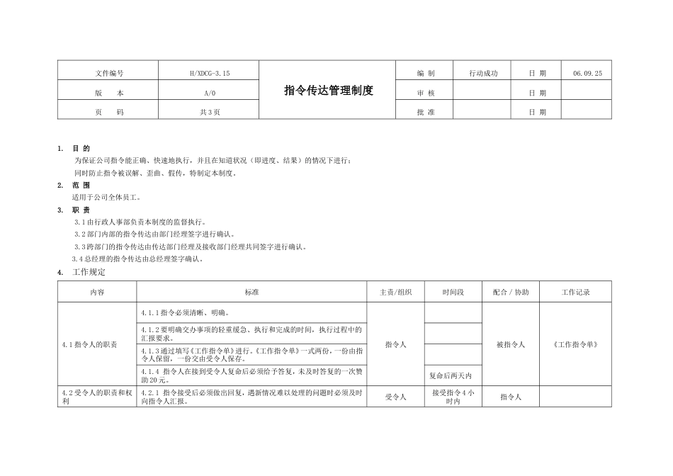 国际教育集团行政人力资源制度 行政制度指令传达15_第1页