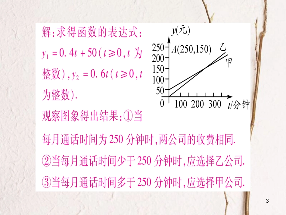 八年级数学下册 专题5 合理选择方案，进行优化决策课件 （新版）新人教版_第3页