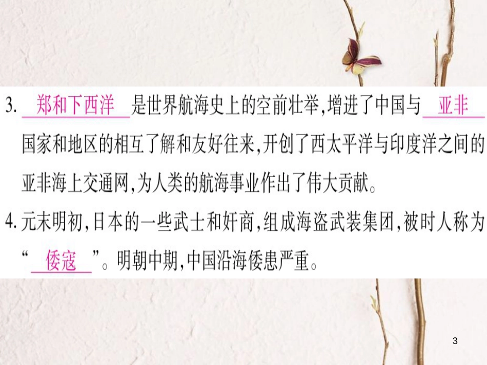 七年级历史下册 第三单元 明清时期 统一多民族国家的巩固与发展 第15课 明朝的对外关系课件 新人教版_第3页