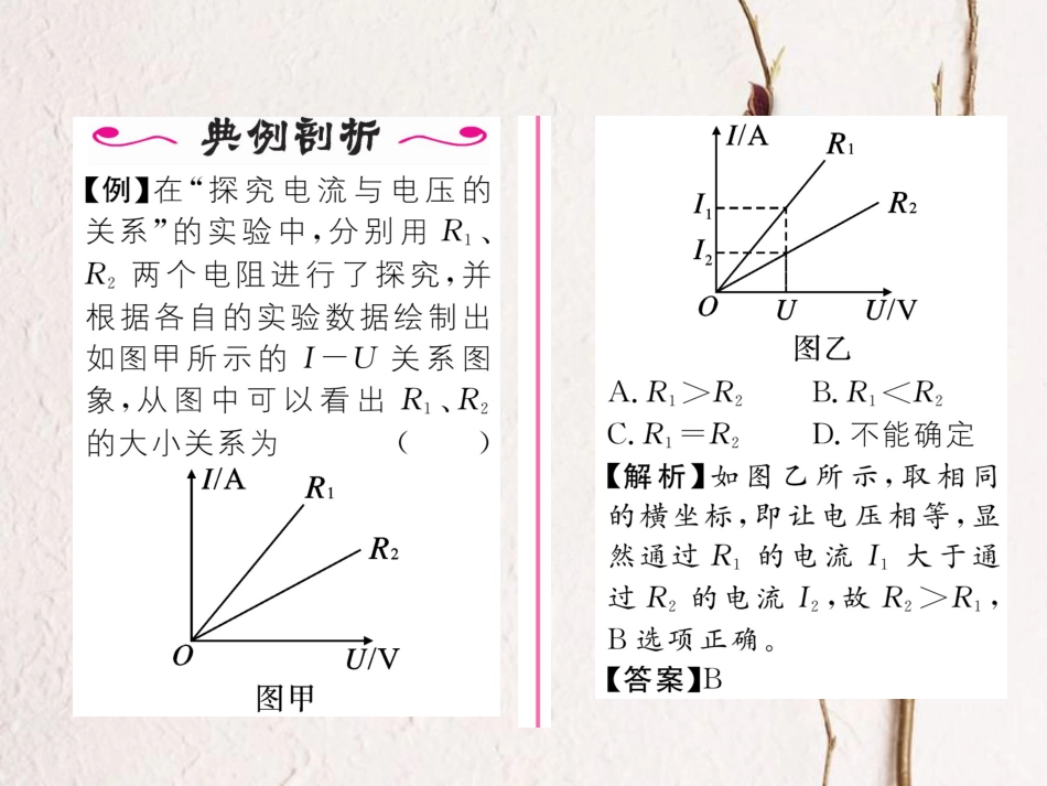 （黔西南地区）九年级物理全册 第17章 欧姆定律 第1节 电流与电压和电阻的关系习题课件 （新）新人教_第3页