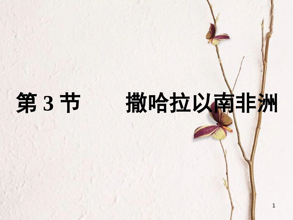 福建省漳州市七年级地理下册 第八章 第3节 撒哈拉以南非洲课件 （新版）新人教版_第1页