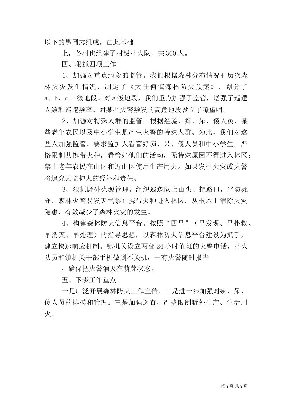 森林防火工作总结范文_第3页