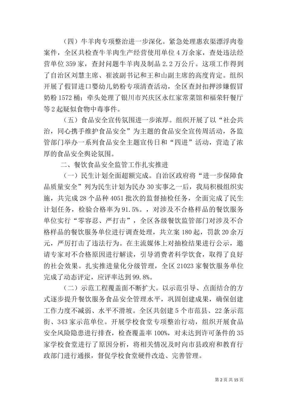 食品药品监管工作总结_第2页