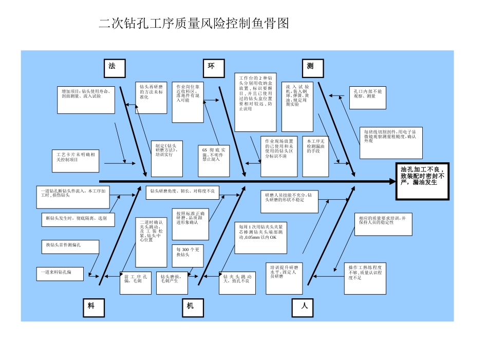 质量控制鱼骨图模板_第1页