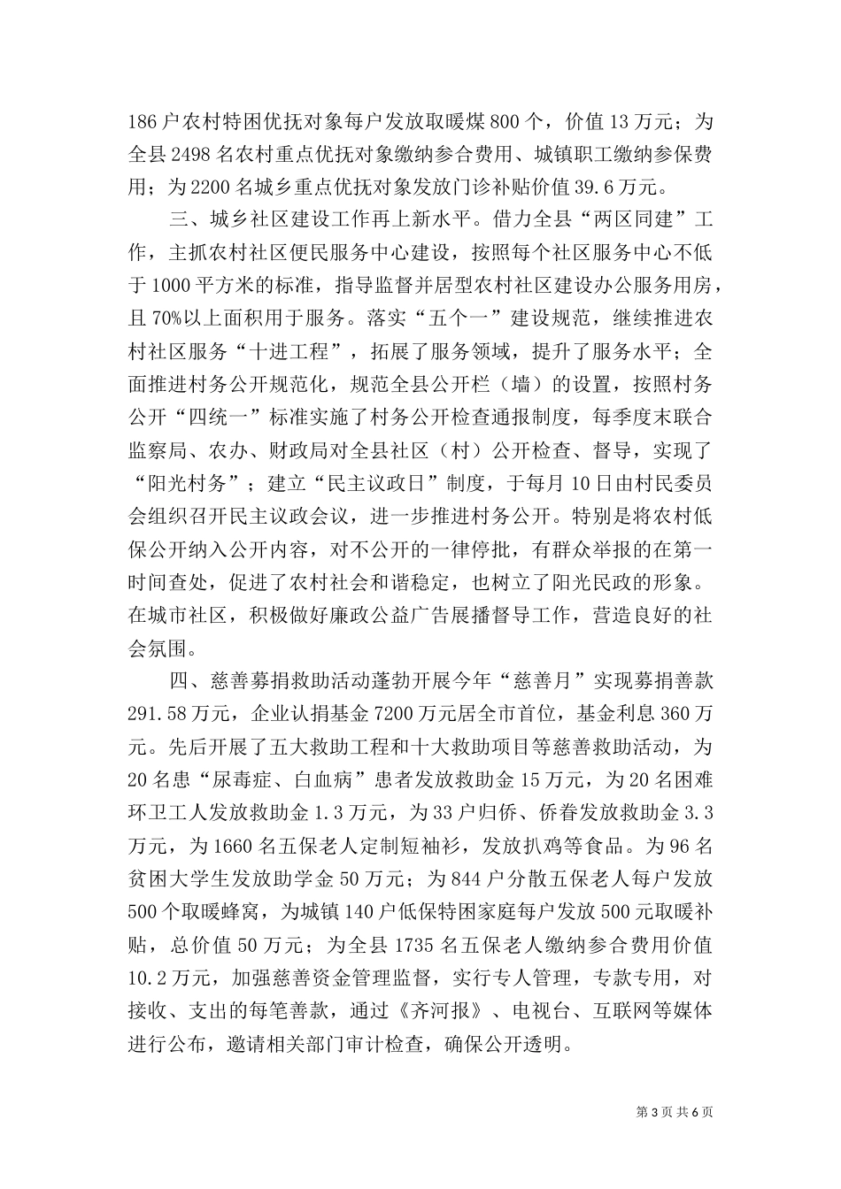 民政局年度社会工作总结_第3页