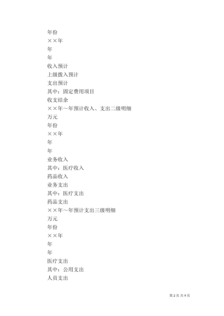 医院三年发展规划_第2页