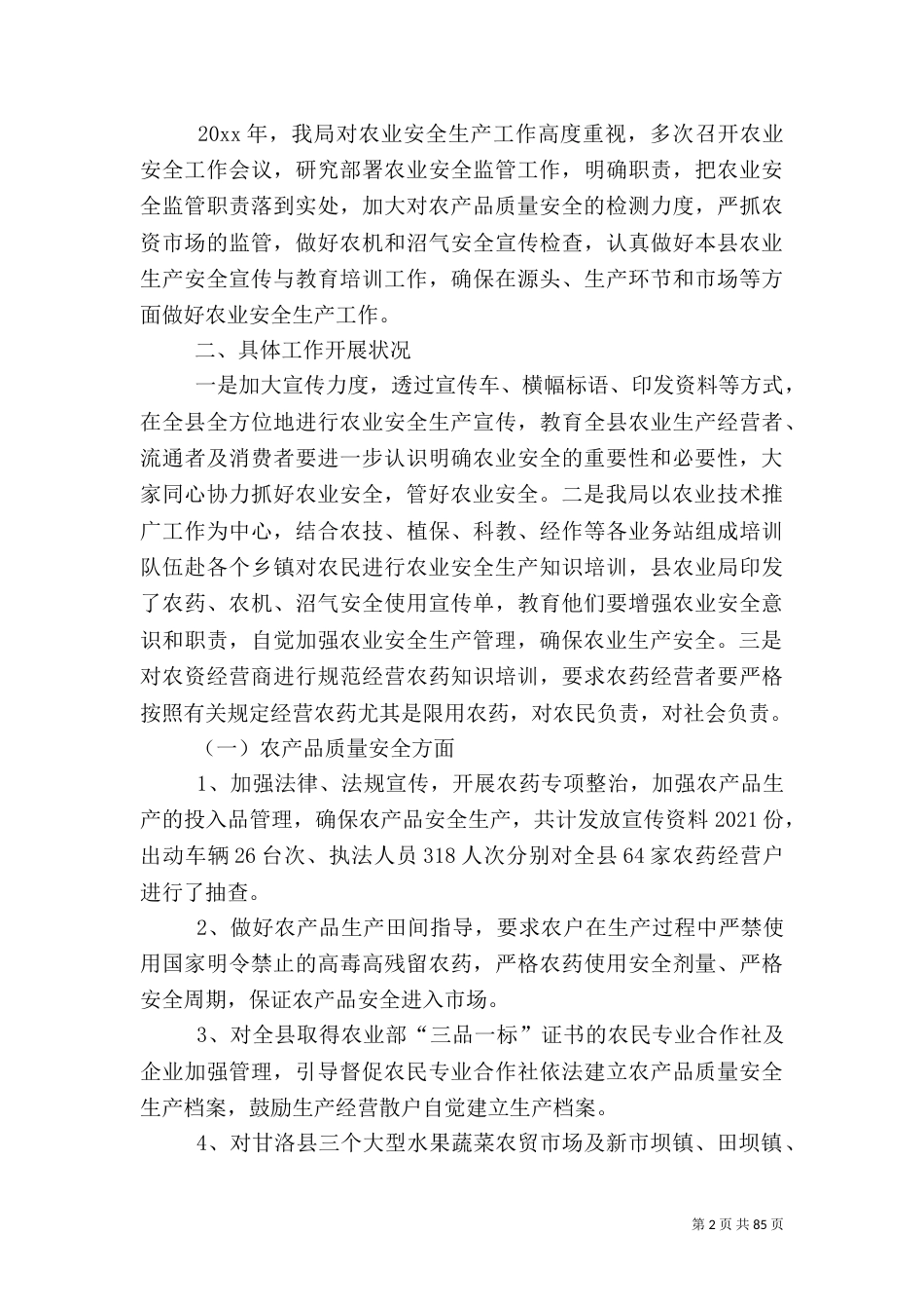 安全生产工作总结_第2页